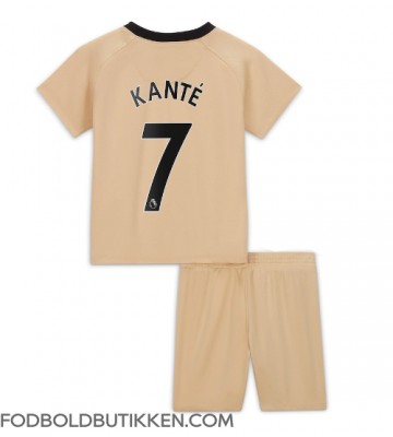 Chelsea Kante #7 Tredjetrøje Børn 2022-23 Kortærmet (+ Korte bukser)